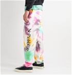 Aries - No Problemo Tapered Tie-Dyed Fleece-Back Cotton-Jersey Sweatpants - Multi