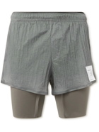 Satisfy - Layered CoffeeThermal and Justice Shorts - Gray