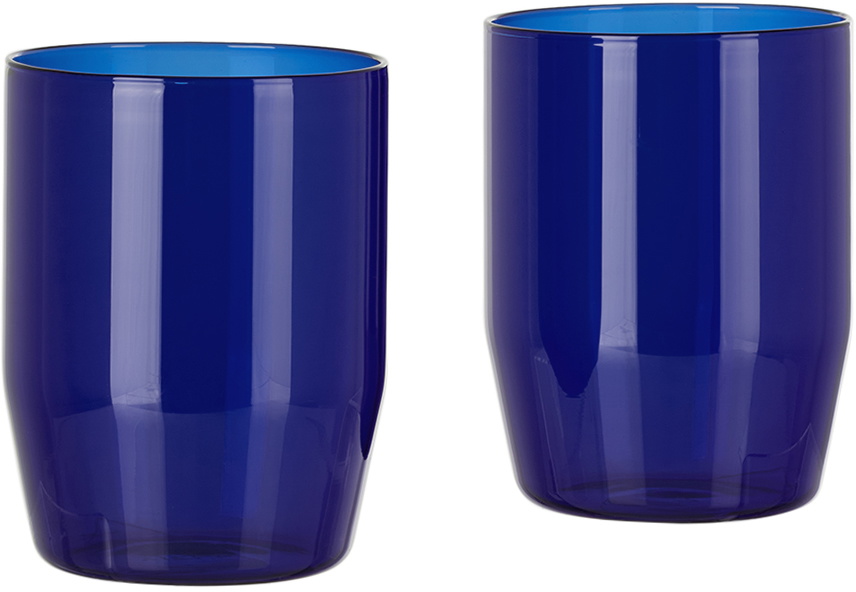 YIELD Blue Century Glasses Set, 12 oz