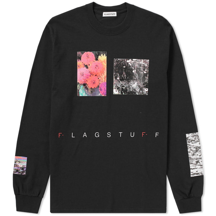 Photo: FLAGSTUFF Long Sleeve Flower Tee Black