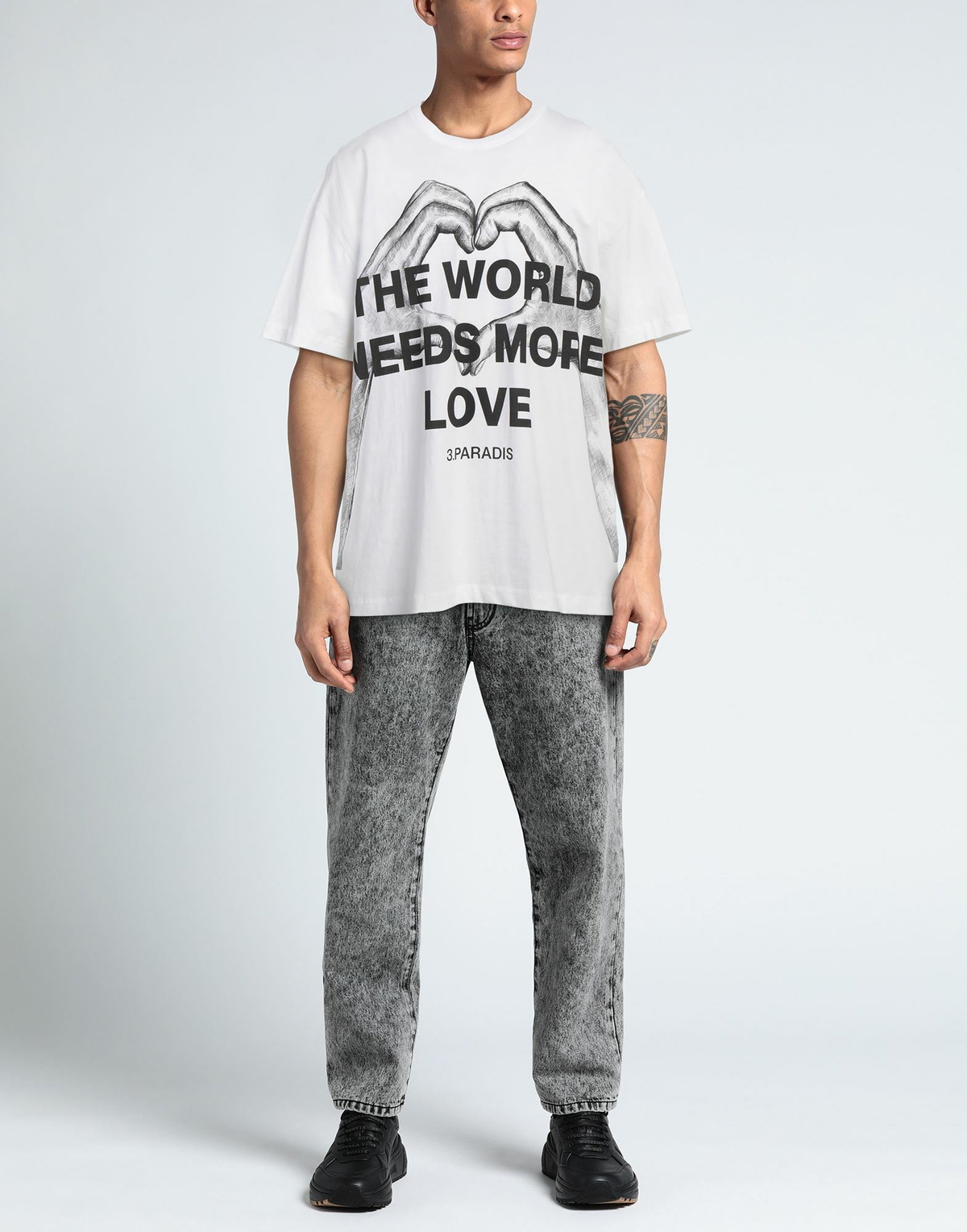 3.paradis Mens T-shirt in White