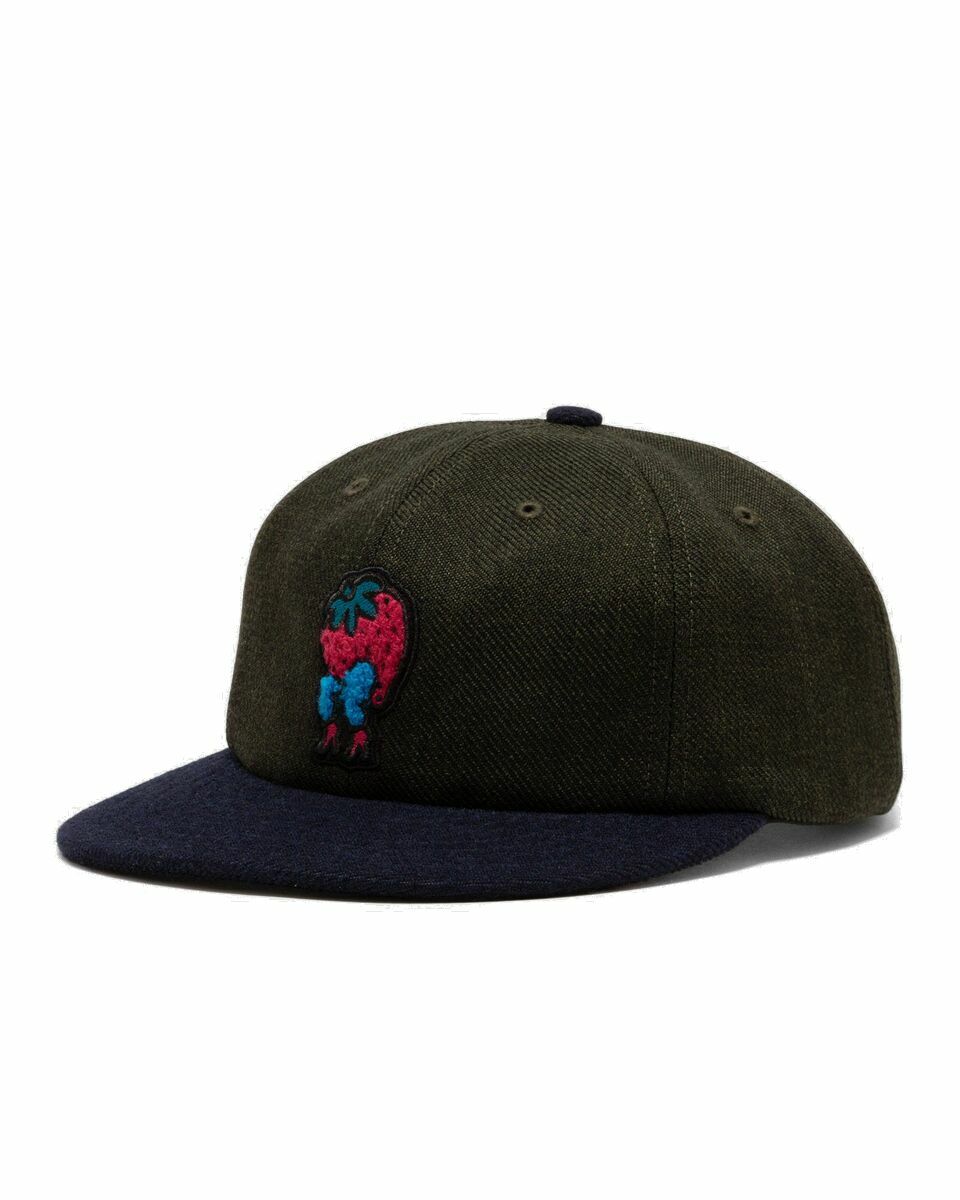 Photo: By Parra Stupid Strawberry 6 Panel Hat Green - Mens - Caps