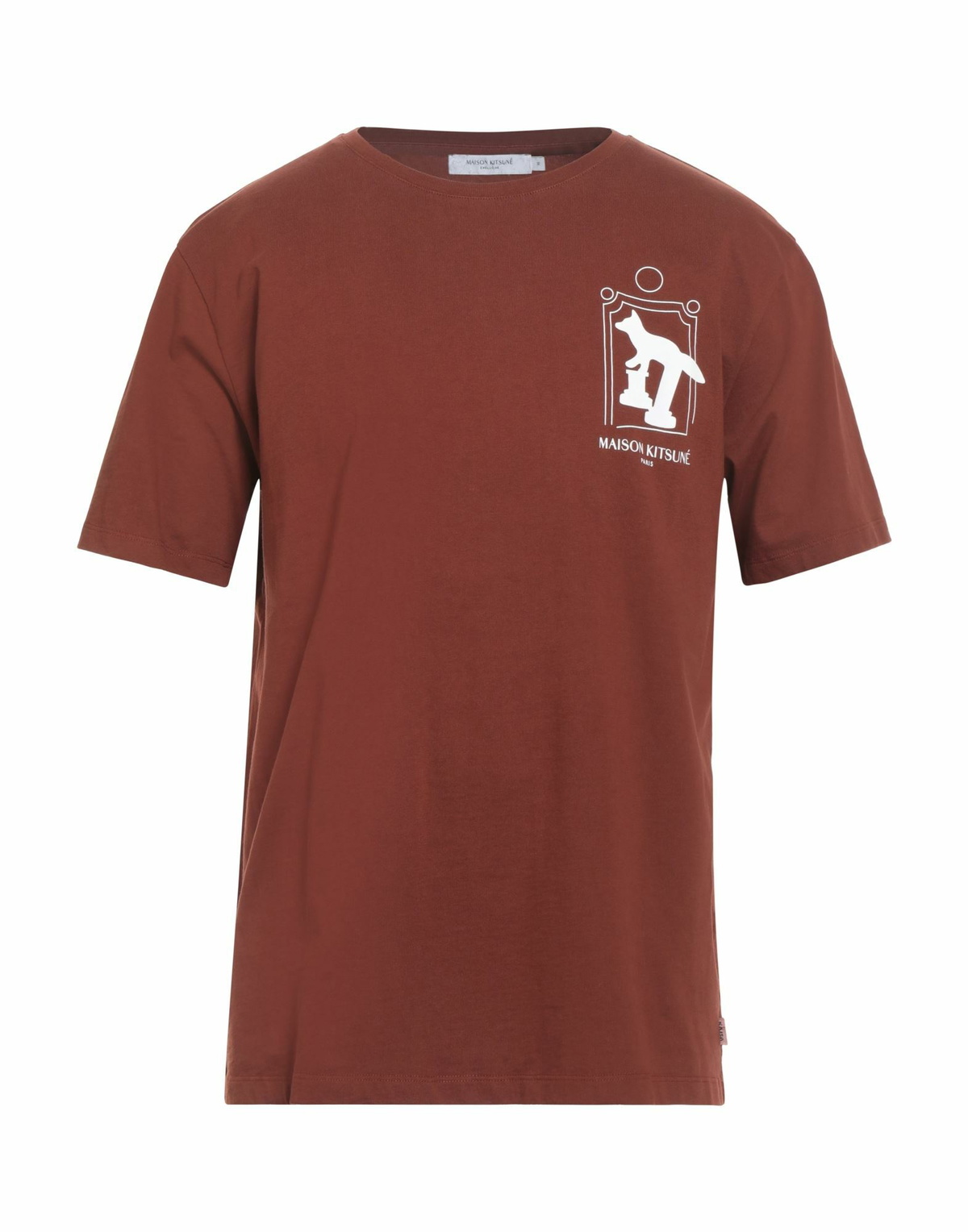 Maison Kitsuné Mens T-shirt in Brown