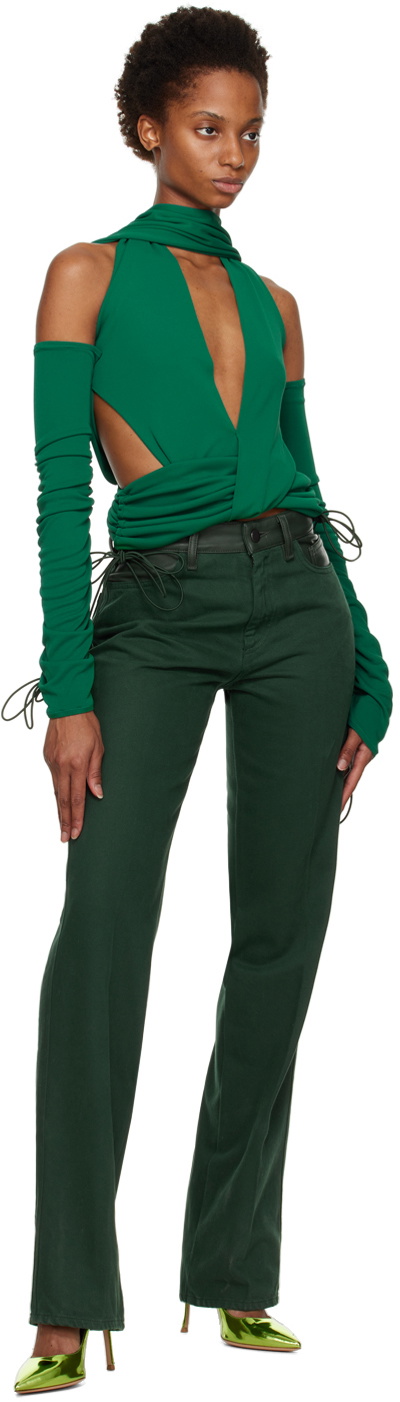 Maximilian Davis Green Spain Jeans