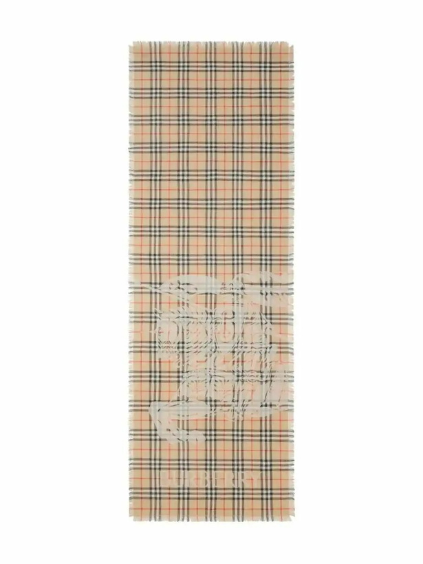 Photo: Burberry EKD Checked Scarf