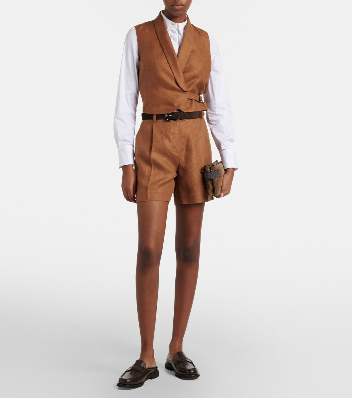 Brunello Cucinelli Monili linen vest