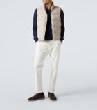 Eleventy Cotton and cashmere polo sweater