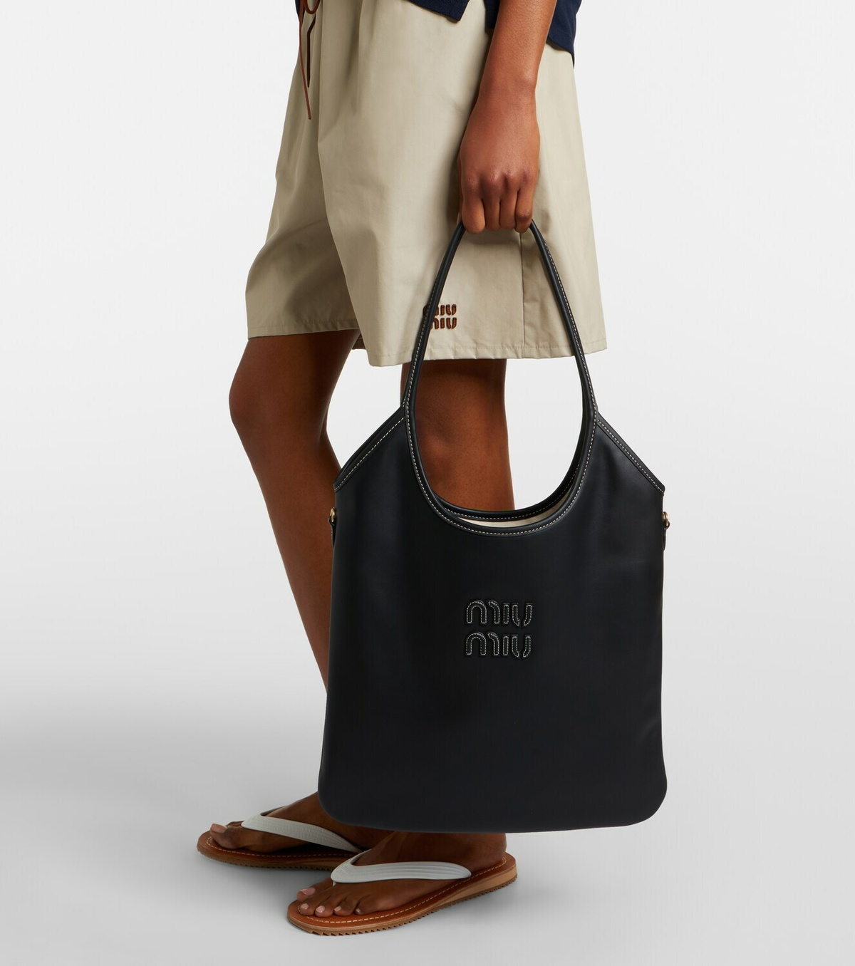Miu Miu Ivy Medium leather shopper