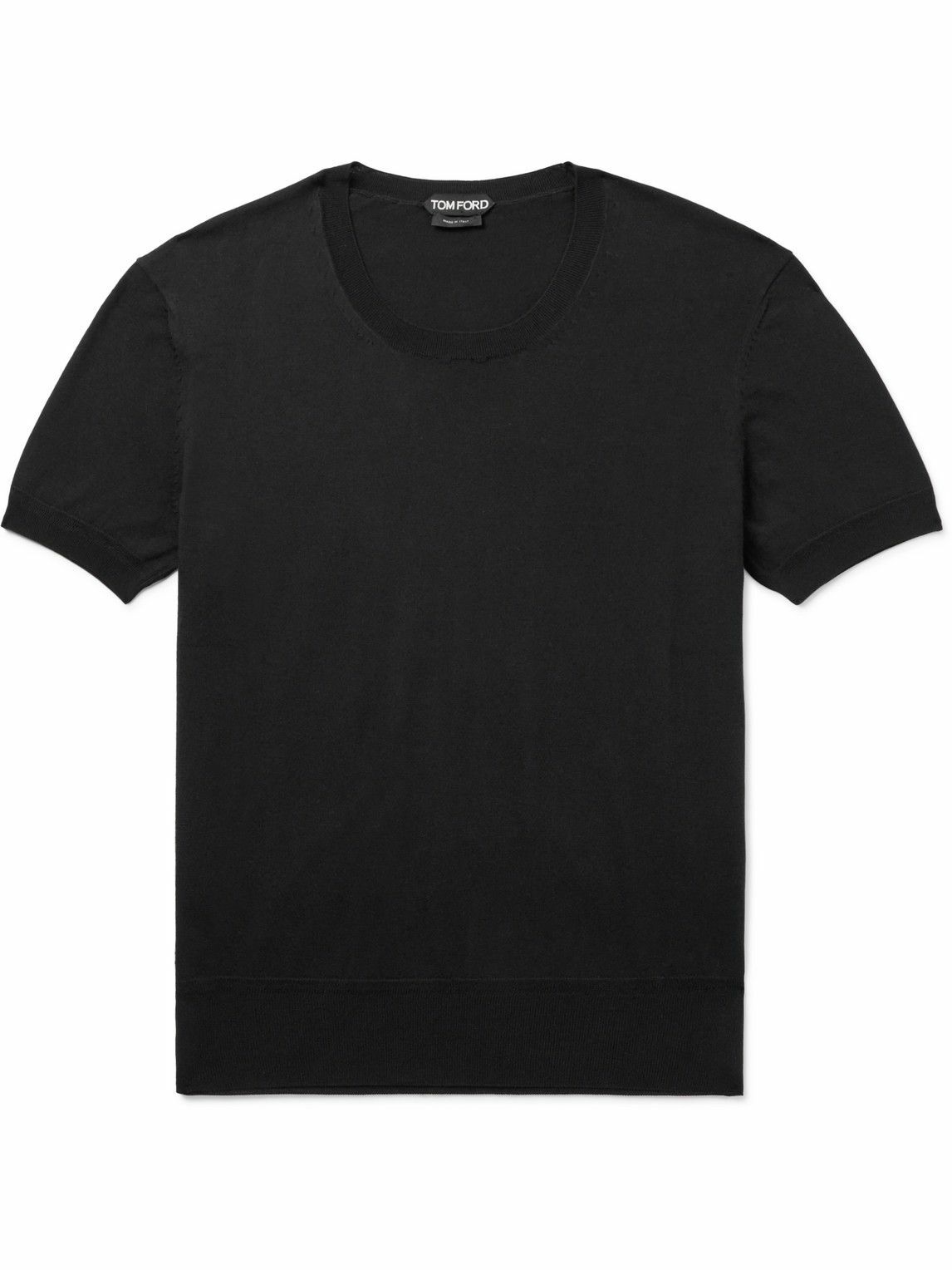 TOM FORD - Cotton T-Shirt - Black TOM FORD