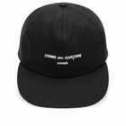 Comme des Garçons Homme Men's Logo Cap in Black 
