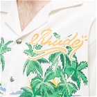 Rhude Men's Palmas Snap Vacation Shirt in Offwhite