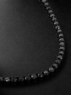 SHAY - 18-Karat Blackened Gold Diamond Tennis Necklace
