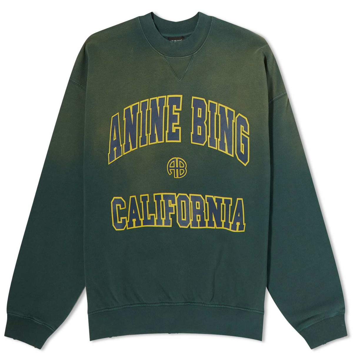 Anine Bing Women's Jaci Sweatshirt With California Print in Dark Green  ANINE BING