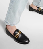 Aquazzura Brandi leather loafers