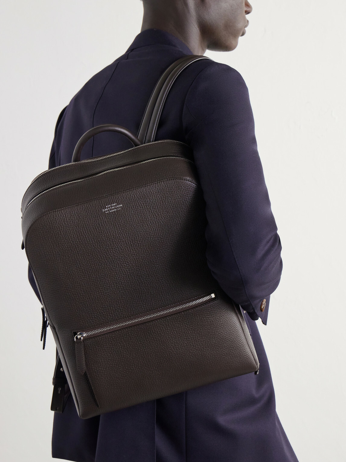 Smythson - Full-Grain Leather Backpack