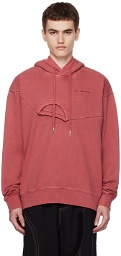 Feng Chen Wang Red Paneled Hoodie