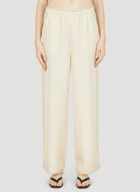 Embroidered Pants in Cream