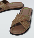 Versace - Greca leather sandals