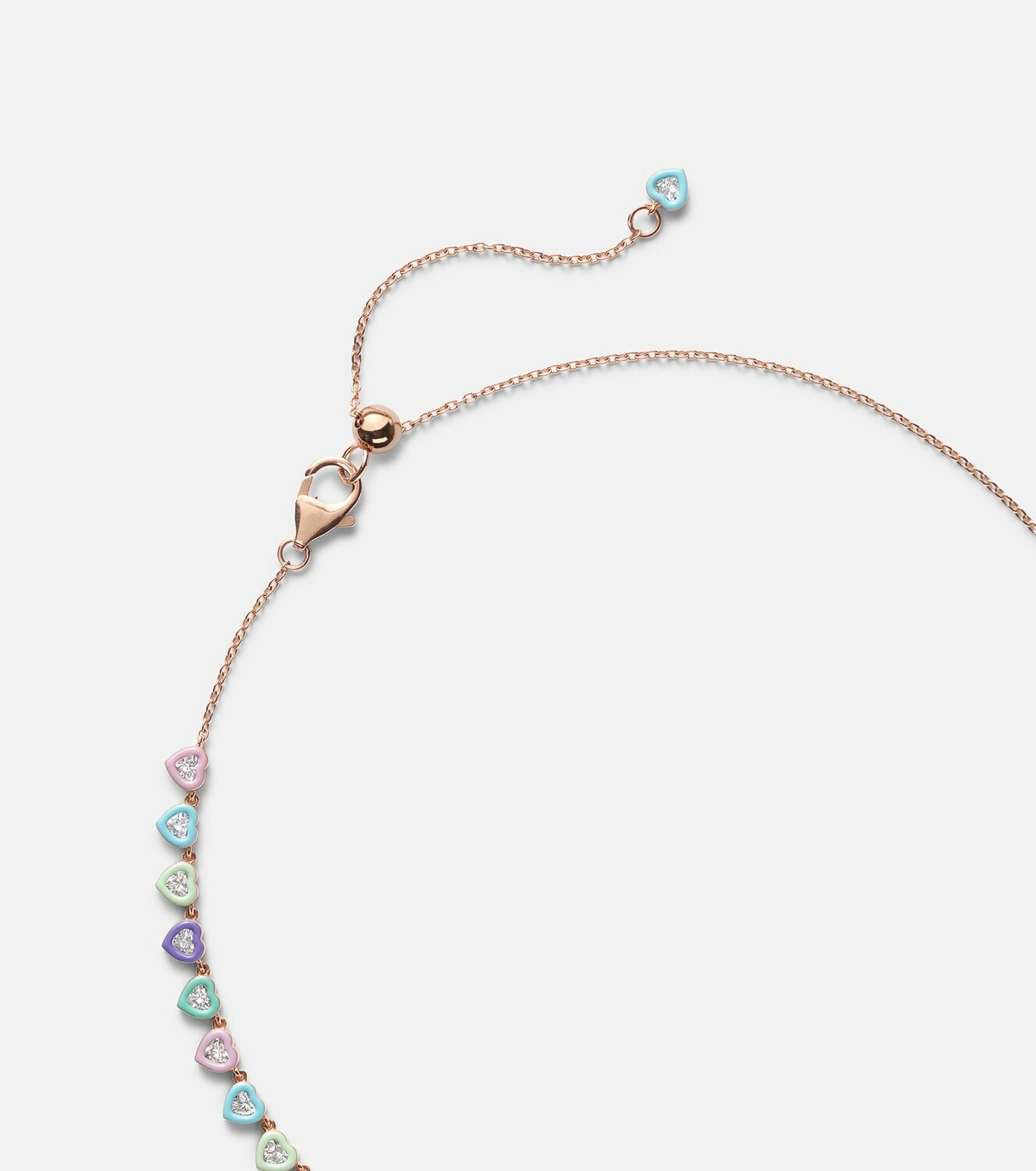 Kamyen Candy Crush 18kt rose gold choker with diamonds