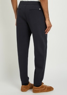 Emporio Armani Tapered-leg Jersey Sweatpants Navy