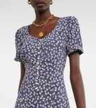 Polo Ralph Lauren - Floral puff-sleeve crêpe midi dress