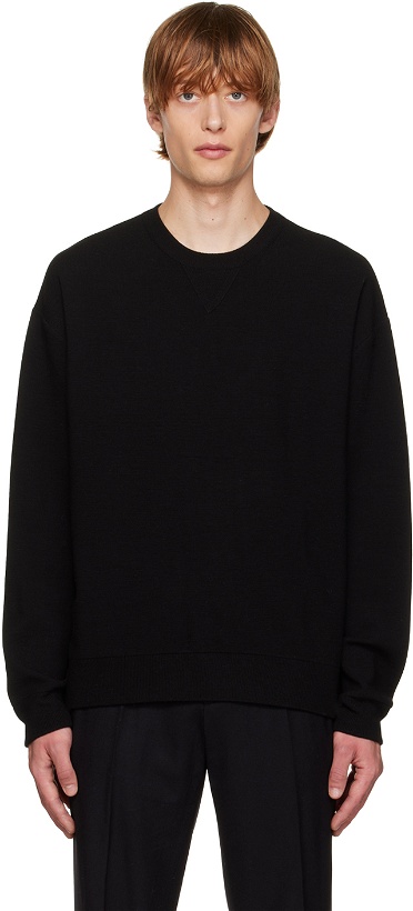 Photo: Solid Homme Black Wool Sweater