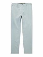 Etro - Slim-Fit Cotton-Blend Gabardine Trousers - Blue