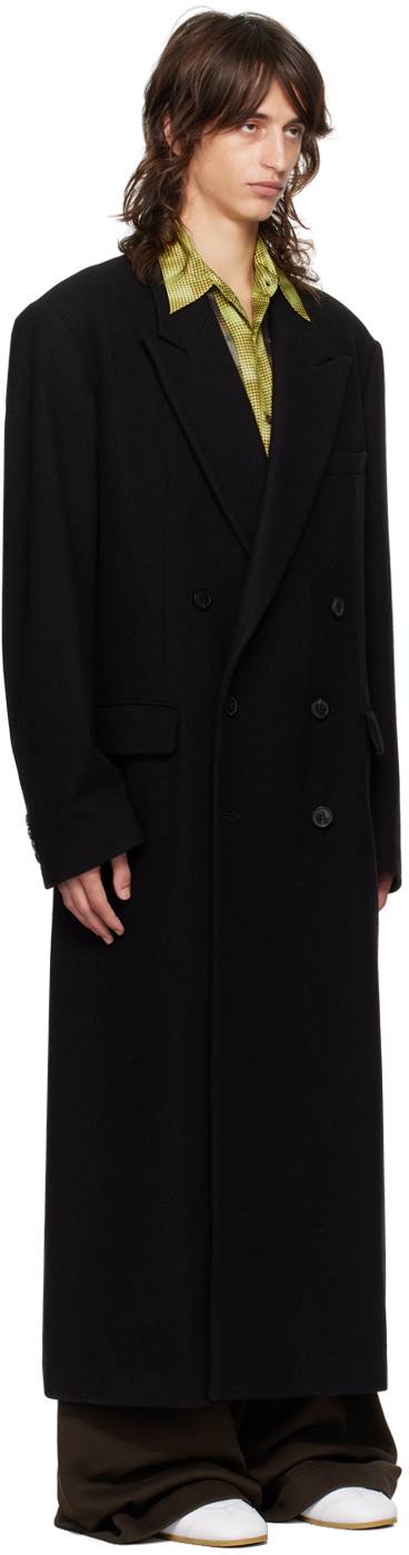 ジャケット・アウター 90s dries van noten doublebreasted coat DRIES VAN NOTEN double-breasted wool-blend Jacket | Black | FARFETCH