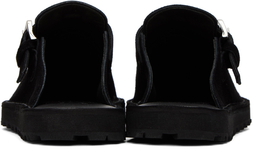 Comme des Garçons Homme Black Pin-Buckle Loafers