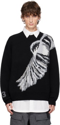 Y-3 Black Graphic Knit Sweater