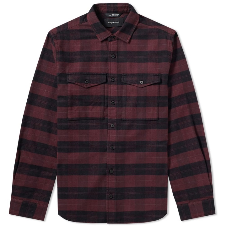 Photo: Wings + Horns Flannel Utility Shirt