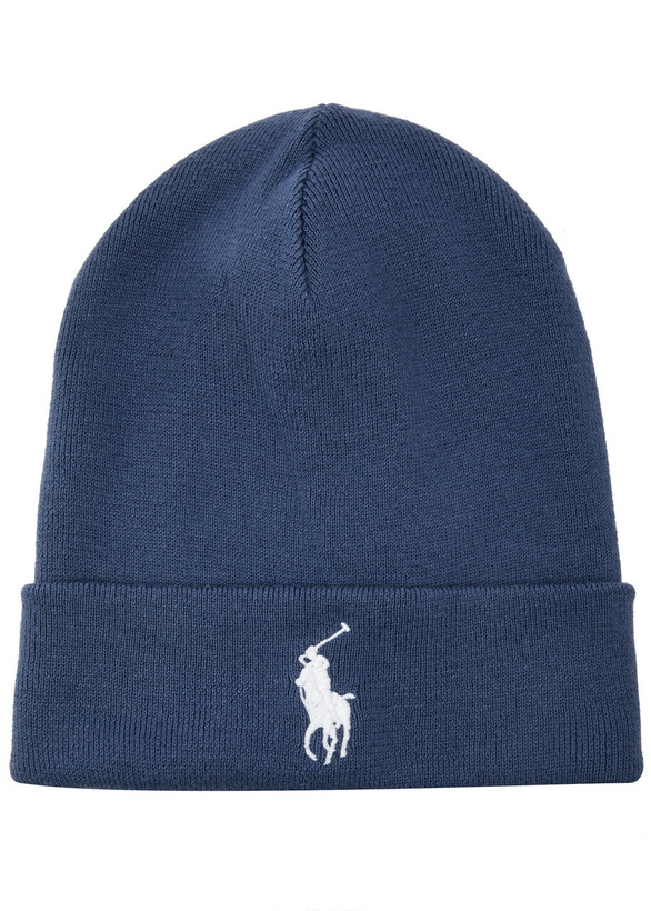 Photo: Polo Ralph Lauren Logo-embroidered Cotton Beanie - Blue - One Size