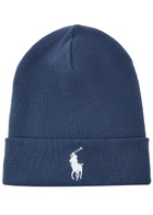 Polo Ralph Lauren Logo-embroidered Cotton Beanie - Blue - One Size