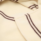 Tekla Fabrics Striped Lambswool Blanket in Ruck Stripes 