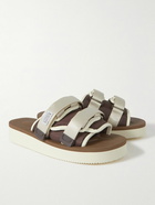 Suicoke - Moto-VPO Webbing-Trimmed Canvas Slides - Neutrals