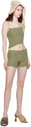 Isa Boulder Green Parallel Shorts