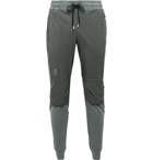 On - Slim-Fit Tapered Ripstop and Tech-Jersey Sweatpants - Gray