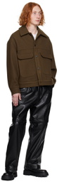 Lownn Brown Relaxed Fit Jacket