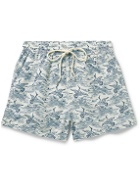 Atalaye - Ardea Short-Length Printed Recycled Swim Shorts - Blue