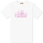 Late Checkout Men's Double Trouble T-Shirt in Pink/White