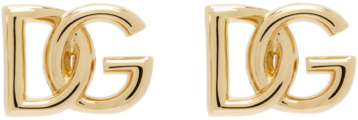 Photo: Dolce & Gabbana Gold 'DG' Earrings