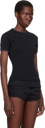 Courrèges Black Heritage Contrast T-shirt
