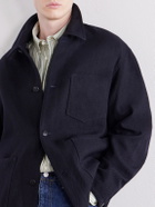 Visvim - Baker Textured Wool and Linen-Blend Jacket - Blue