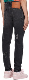 Palm Angels Black Patch Jeans