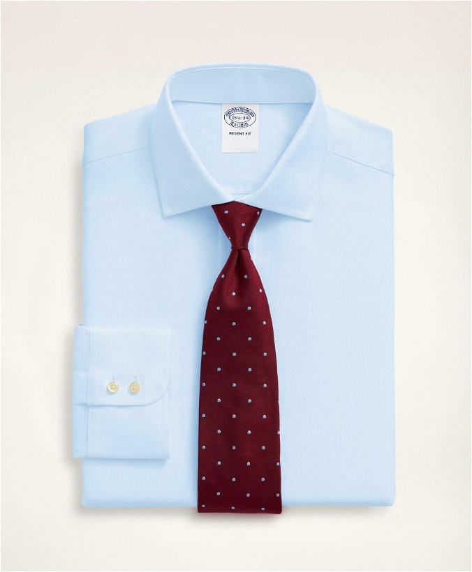 Photo: Brooks Brothers Men's x Thomas Mason Regent Regular-Fit Dress Shirt, English Collar | Light Blue