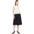 BALMAIN White Short Sleeve Cashmere Sweater