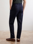 Slowear - Straight-Leg Wool and Cashmere-Blend Trousers - Blue