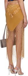 Conner Ives SSENSE Exclusive Yellow Demi-Couture Piano Shawl Midi Skirt