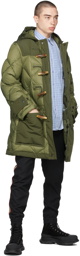 Burberry Green Recycled Nylon Diamond Quilted Coat