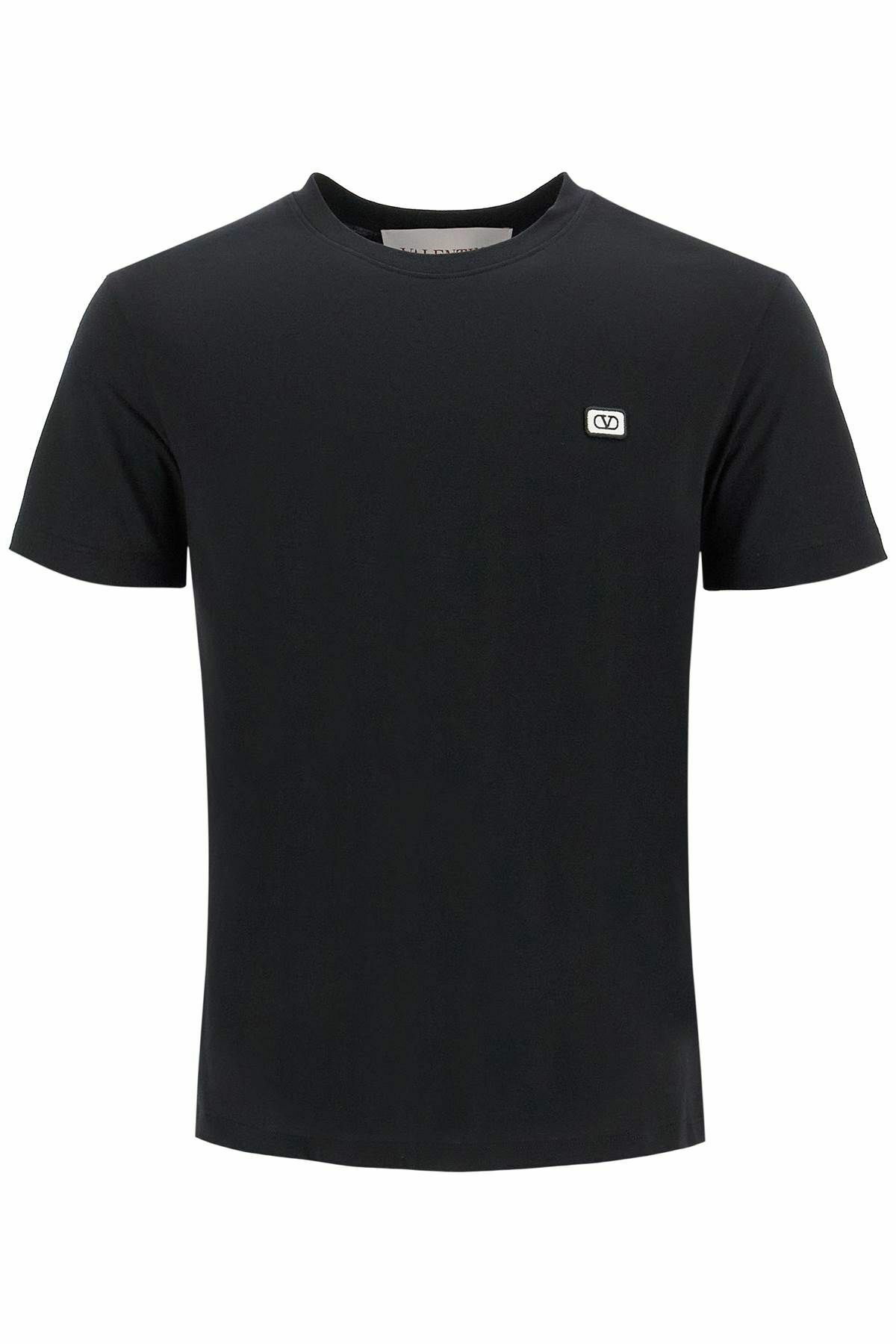 Tシャツ・カットソー 25AW Valentino Garavani Vlogo T-Shirts And Polos Black Nero VALENTINO GARAVANI vlogo patch t-shirt with Black Valentino